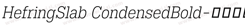HefringSlab CondensedBold字体转换